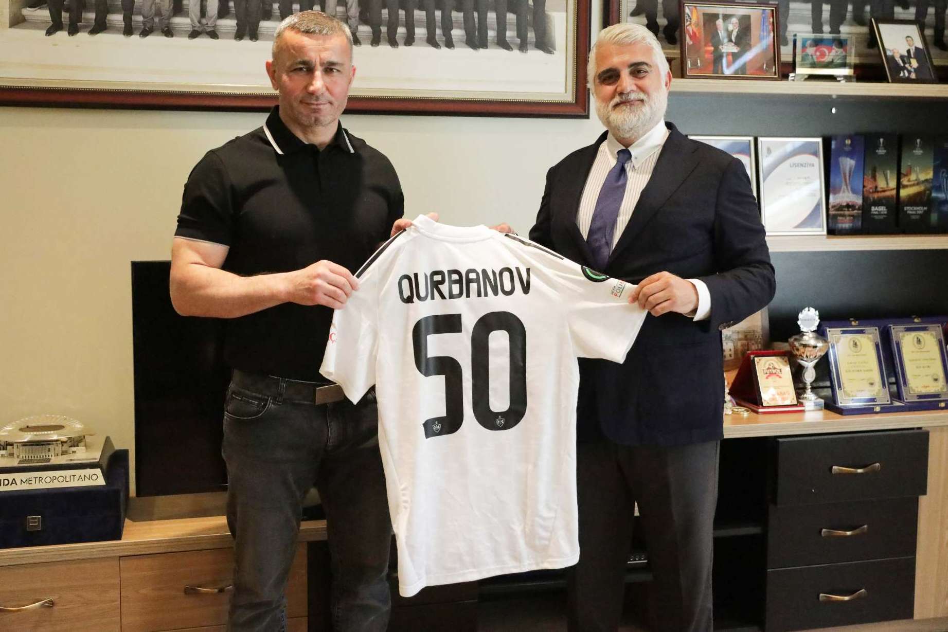“Qarabağ”ın prezidenti Qurbanovla görüşdü-