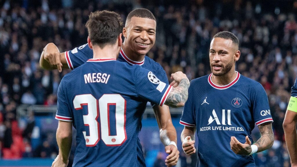 Kylian Mbappe Lionel Messi Neymar PSG - Futbolinfo.az