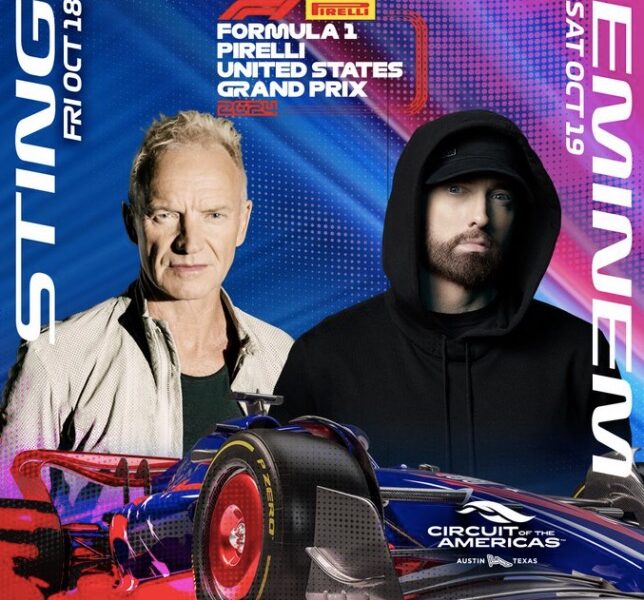 Formula 1-in konsert proqramında Stinq və Eminem olacaq