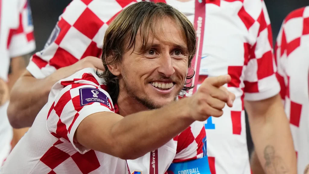 Luka Modric post match Croatia Morocco.png - Futbolinfo.az