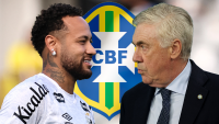 Neymar y Carlo Ancelotti - Futbolinfo.az